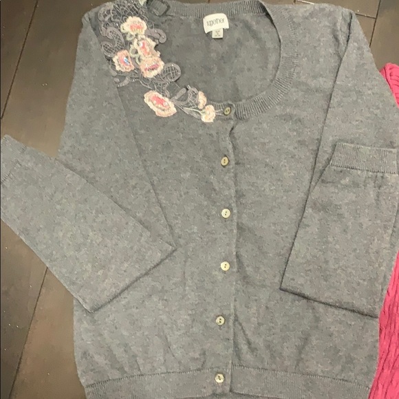 Lot 2 cardigans grey pin up style and magenta - Picture 12 of 16